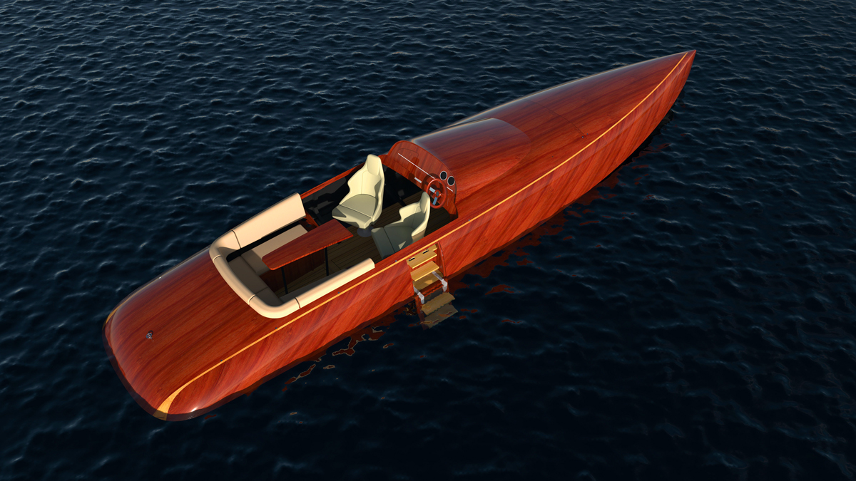 spirit e foiler yacht under construction 6 seater